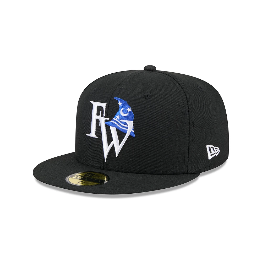 Casquette ajustée 59FIFTY noire New Era pour homme, thème Fort Wayne TinCaps, soirées