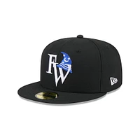 Casquette ajustée 59FIFTY noire New Era pour homme, thème Fort Wayne TinCaps, soirées
