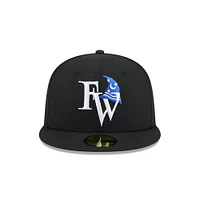 Casquette ajustée 59FIFTY noire New Era pour homme, thème Fort Wayne TinCaps, soirées