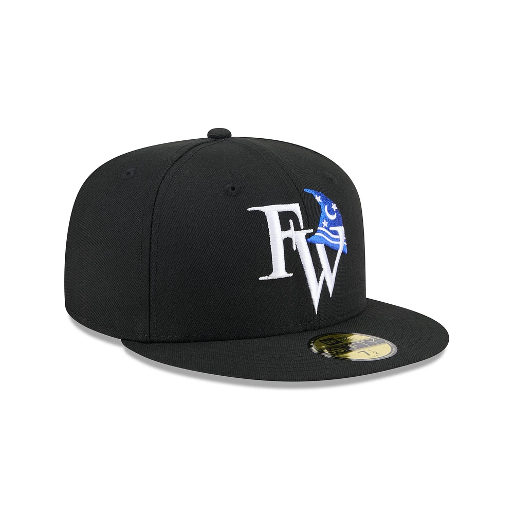 Casquette ajustée 59FIFTY noire New Era pour homme, thème Fort Wayne TinCaps, soirées