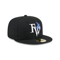 Casquette ajustée 59FIFTY noire New Era pour homme, thème Fort Wayne TinCaps, soirées
