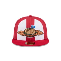 Casquette ajustée 59FIFTY pour homme New Era Red Fort Wayne TinCaps Theme Nights