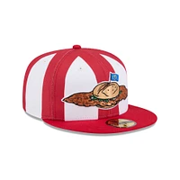Casquette ajustée 59FIFTY pour homme New Era Red Fort Wayne TinCaps Theme Nights