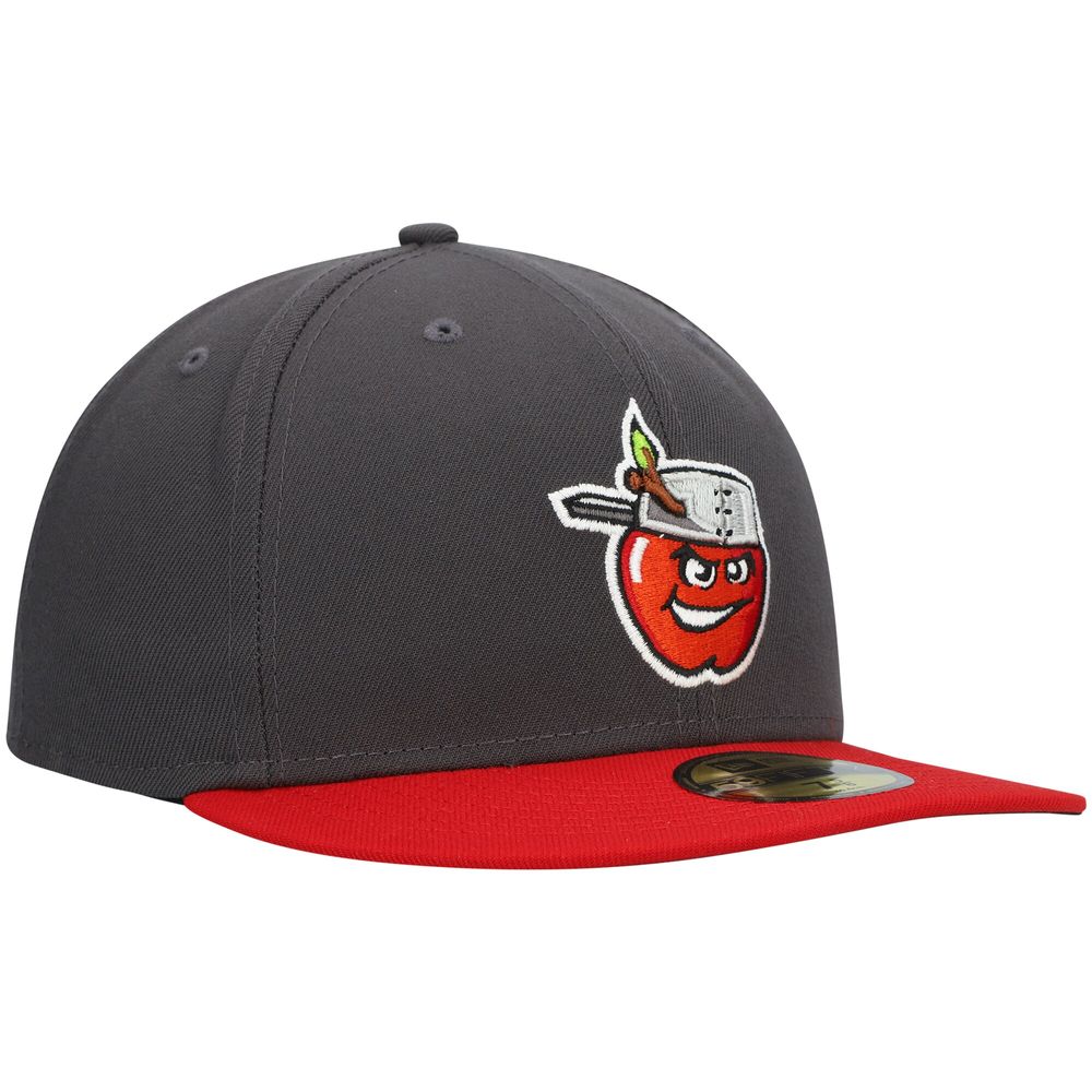 Men's New Era Gray Fort Wayne TinCaps Authentic Collection Road 59FIFTY Fitted Hat