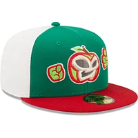 Casquette ajustée New Era Manzanas Luchadoras De Fort Wayne Copa La Diversion 59FIFTY vert/rouge pour homme