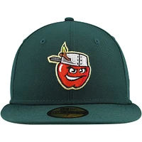 Men's New Era Green Fort Wayne TinCaps Authentic Collection 59FIFTY Fitted Hat