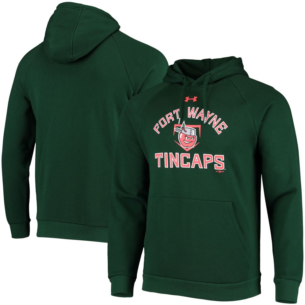 Men's Under Armour Green Fort Wayne TinCaps All Day Raglan Fleece Pullover Hoodie