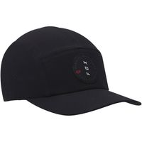 Men's Fox Black Clean Up Five Panel - Snapback Hat