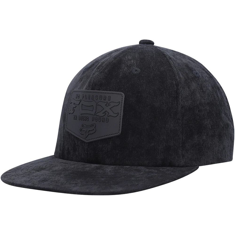 Men's Fox Black Fixated Snapback Hat