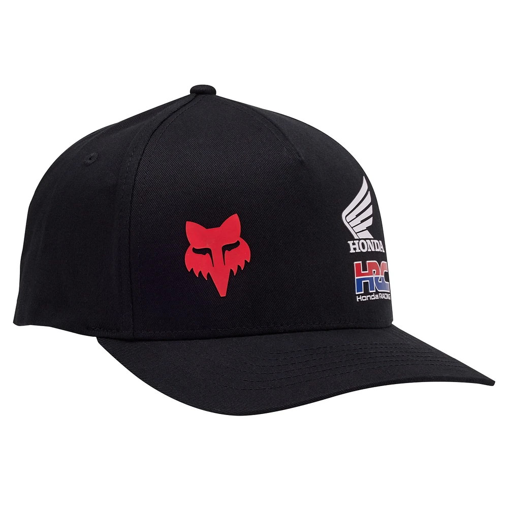 Men's Fox Black Honda Flex Hat