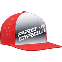 Casquette Snapback réglable Fox Foyl Pro Circuit pour hommes, gris/rouge