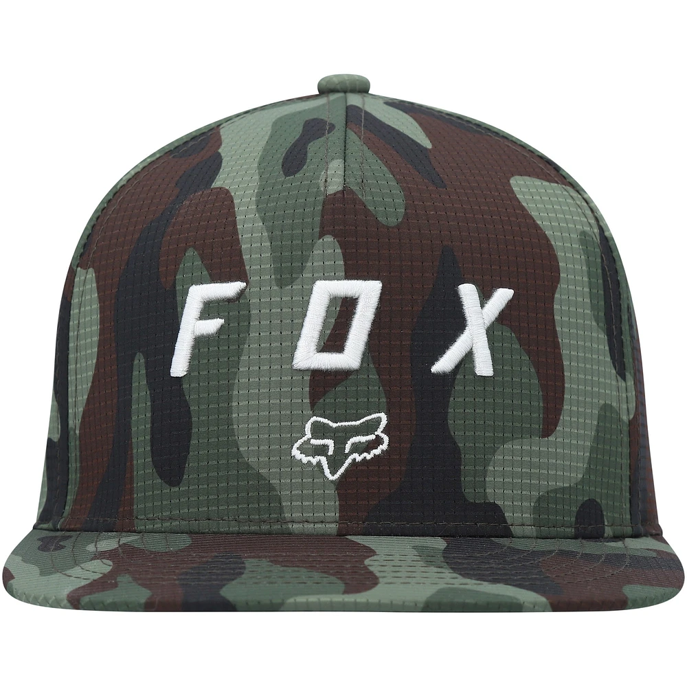 Casquette Snapback Fox Green Vzns Camo Tech pour hommes