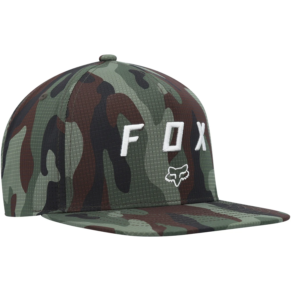 Casquette Snapback Fox Green Vzns Camo Tech pour hommes