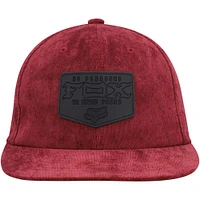 Casquette Snapback Fixée Fox Maroon Pour Hommes