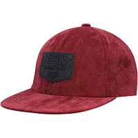 Casquette Snapback Fixée Fox Maroon Pour Hommes