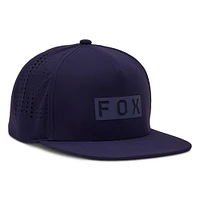 Casquette Snapback Fox Navy Wordmark Tech pour hommes