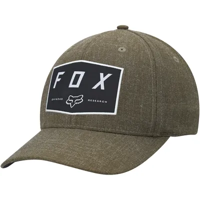 Fox Badge Flex Hat - Olive