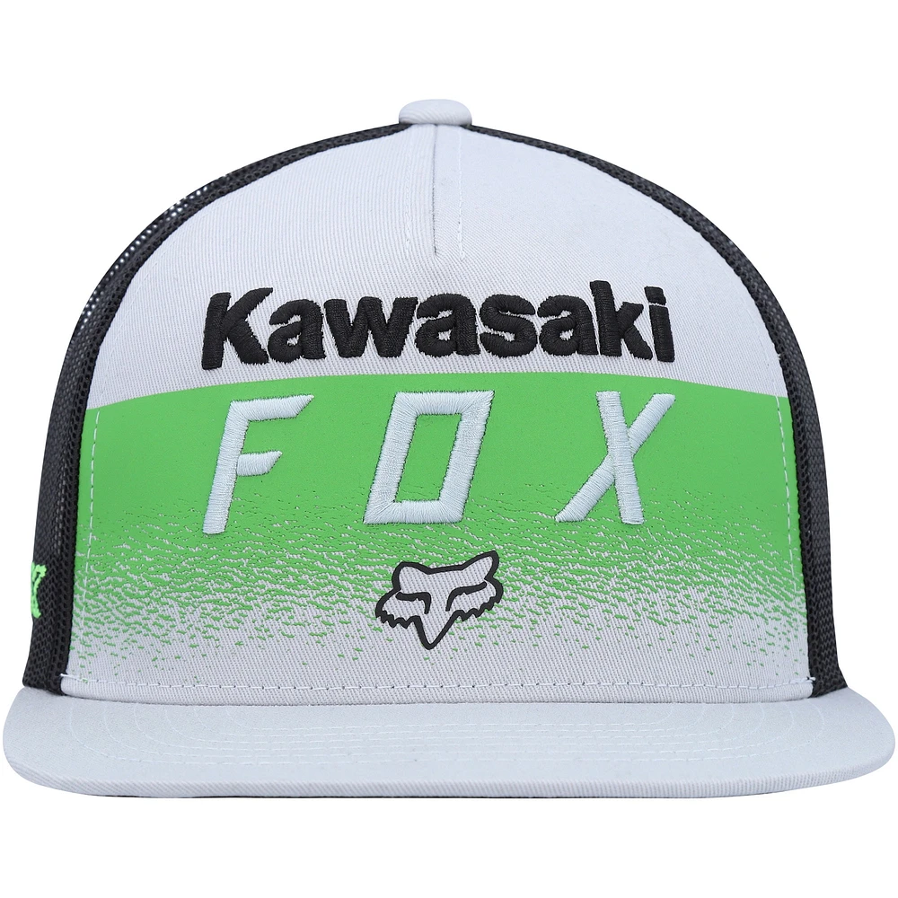 Casquette Snapback Fox x Kawasaki gris/noir pour hommes