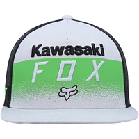 Men's Fox x Kawasaki Gray/Black Snapback Hat