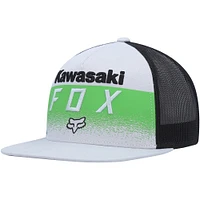 Men's Fox x Kawasaki Gray/Black Snapback Hat