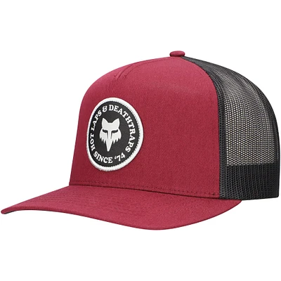 Casquette ajustable pour camionneur Fox Racing Hotlaps marron pour homme