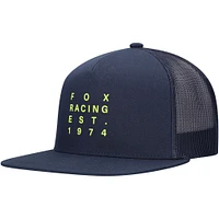 Casquette ajustable à pression pour homme Fox Racing Est. 1974 bleu marine