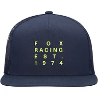 Casquette ajustable à pression pour homme Fox Racing Est. 1974 bleu marine