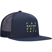 Casquette ajustable à pression pour homme Fox Racing Est. 1974 bleu marine