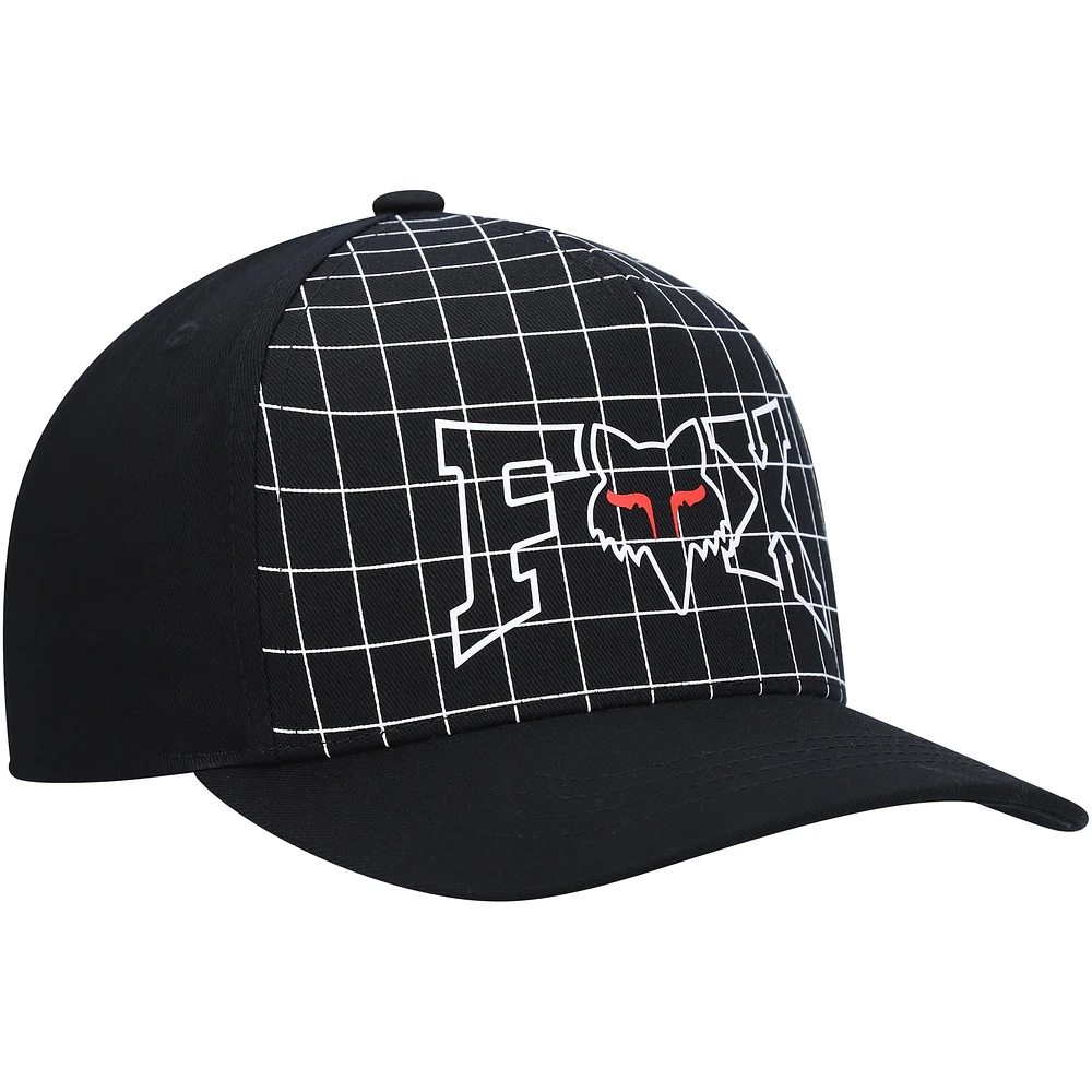 Casquette Fox Celz Flexfit noire pour jeunes