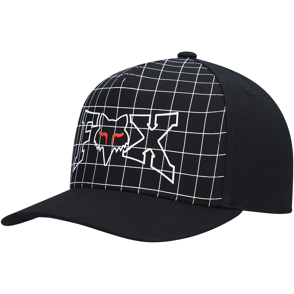 Casquette Fox Celz Flexfit noire pour jeunes