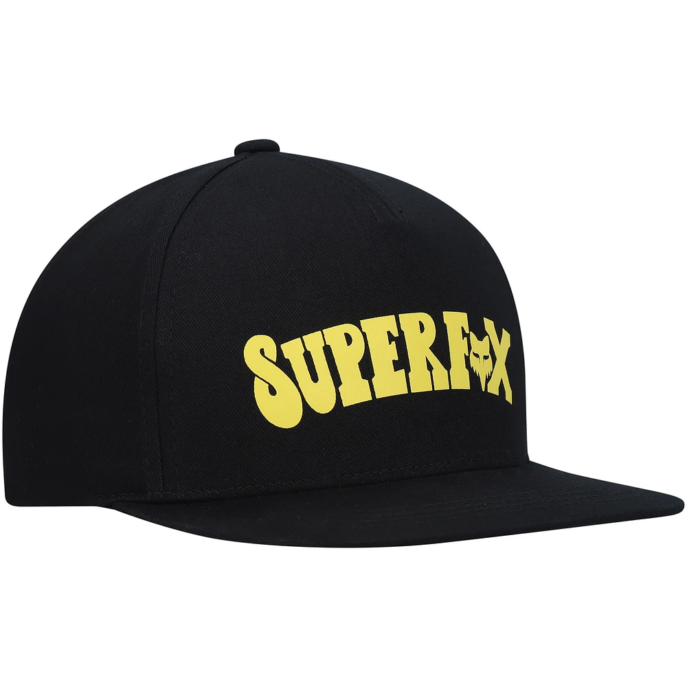 Casquette Snapback Fox Super Trik noire pour jeunes