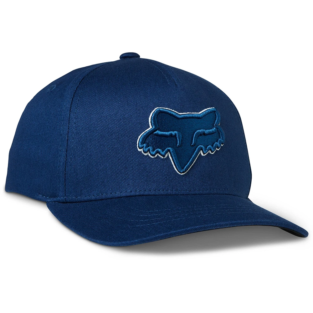 Casquette Snapback Fox Epicycle Flexfit 110 pour jeunes, bleu marine