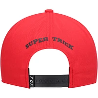 Casquette Snapback Fox Super Trik Blanc/Rouge pour Jeunes