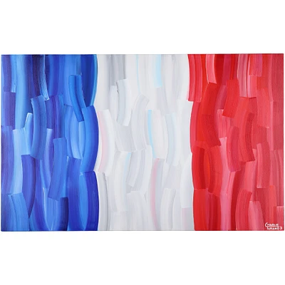 France Stretched 30" x 48" Original Canvas Artwork - Art by Charlie Turano III - Limited Edition #1/1