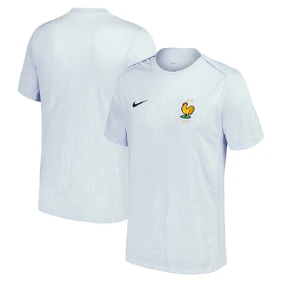 Haut d'avant-match Nike bleu clair équipe nationale de France 2024 Academy Pro pour Homme