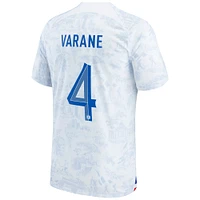 Maillot Homme Nike Raphael Varane Blanc France Équipe Nationale 2022/23 Réplique Extérieur