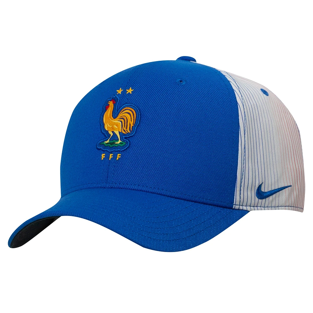 Men's Nike Royal France National Team Primary Logo Swoosh Flex Hat