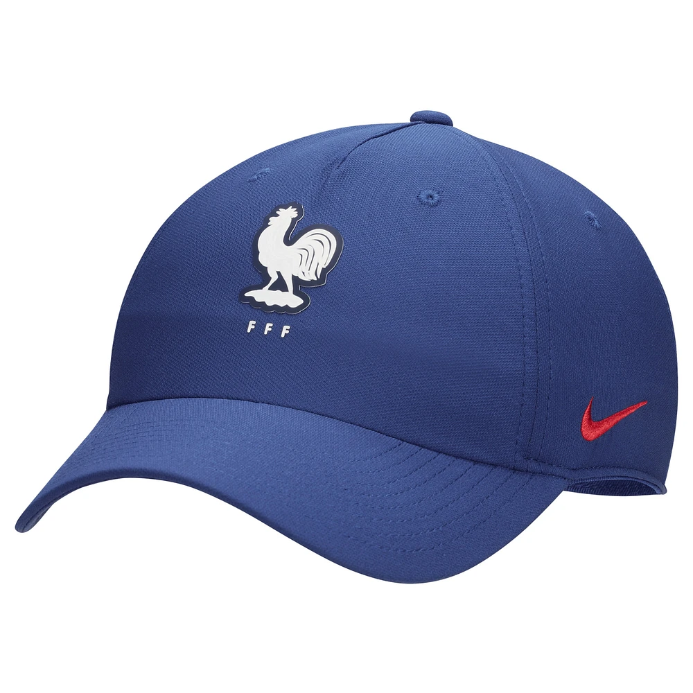 Casquette ajustable unisexe Nike bleu équipe nationale de France