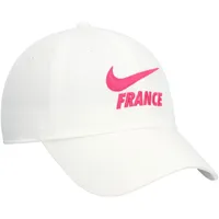 Casquette ajustable Campus de l'équipe nationale de France Nike blanche pour femme