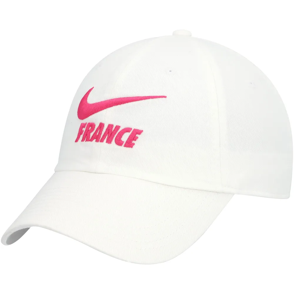 Casquette ajustable Campus de l'équipe nationale de France Nike blanche pour femme