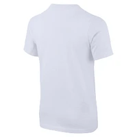 T-shirt Nike blanc pour jeunes avec écusson de l'équipe nationale France