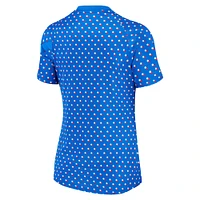 Women's Nike Blue France National Team 2022/23 Away Pre-Match Performance Top