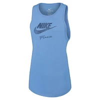 Women's Nike Blue France National Team Futura Tank Top