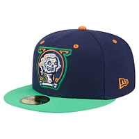 Men's New Era Navy Fredericksburg Nationals Copa de la Diversión 59FIFTY Fitted Hat
