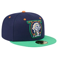 Men's New Era Navy Fredericksburg Nationals Copa de la Diversión 59FIFTY Fitted Hat