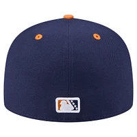 Men's New Era Navy Fredericksburg Nationals Copa de la Diversión 59FIFTY Fitted Hat