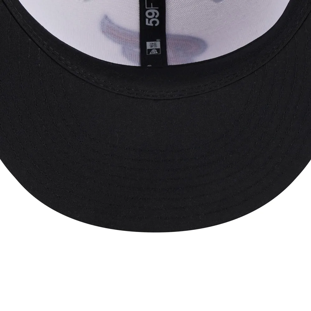 Casquette ajustée New Era Fredericksburg Nationals Authentic Collection avec logo alternatif 59FIFTY pour homme, blanc