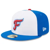 Casquette ajustée New Era Fredericksburg Nationals Authentic Collection avec logo alternatif 59FIFTY pour homme, blanc