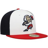 Men's New Era White Fredericksburg Nationals Authentic Collection Team Alternate 59FIFTY Fitted Hat