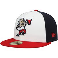 Men's New Era White Fredericksburg Nationals Authentic Collection Team Alternate 59FIFTY Fitted Hat